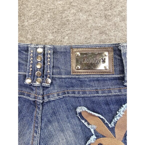 Vintage Playboy Jeans Womens Size 3/4 Embellished Bling Skinny Jeans - Picture 6 of 16